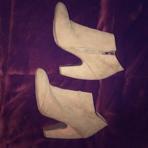 brown high heel booties